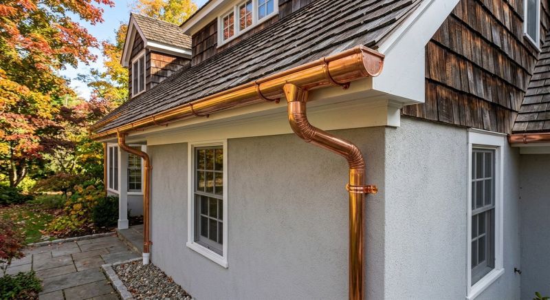 Copper Gutter Installation in Mcdonough, GA