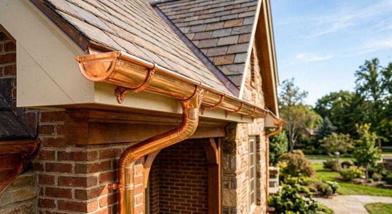Copper Gutter Replacement in Mcdonough, GA