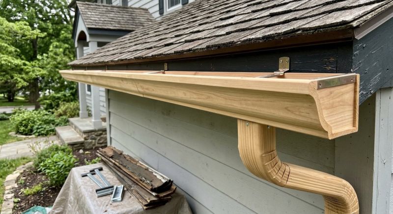Wood Rain Gutter Installation in Clarksville, TN